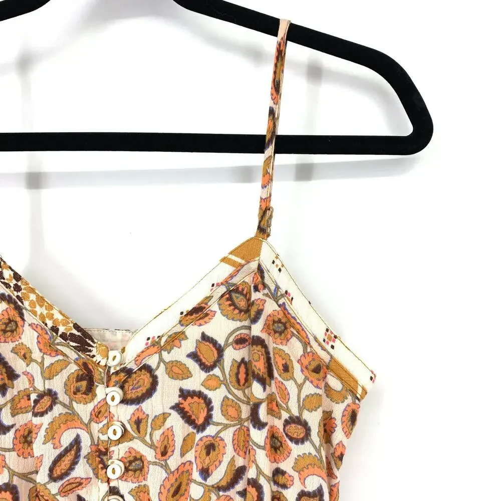 Aerie Dress Women's Size XS Mixed Print Boho Midi Sleeveless Multicolor - Picture 3 of 6